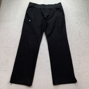 FIGS Scrub Pants Womens Large (34x31) Black Kade Pants (No Drawstring)